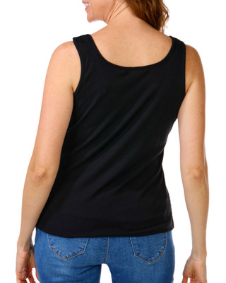 Thumbnail 2: Kiss & Fly Women's Ribbed Grommet Neck Tank Top 