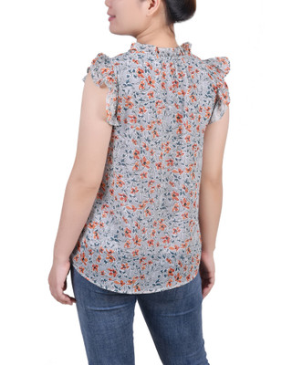 Thumbnail 2: BLUE GREEN ORANGE FLORAL