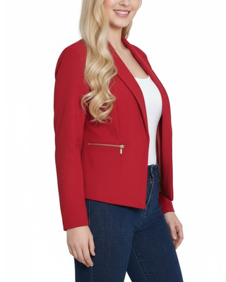 Thumbnail 3: Ny Collection Petite Cropped Crepe Blazer 