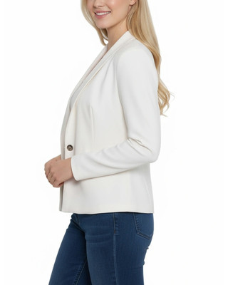 Thumbnail 3: Ny Collection Women's Solid Cropped Crepe Jacket 