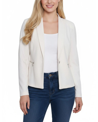 Thumbnail 1: Ny Collection Women's Solid Cropped Crepe Jacket 
