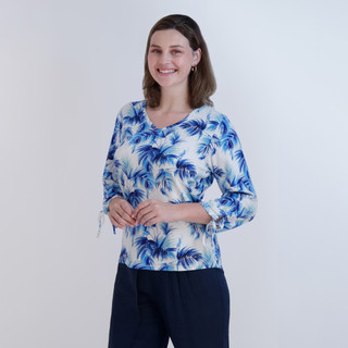 Thumbnail 3: Stella Parker Stella Parker Ruched 3/4 Sleeve Top 