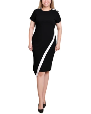 Thumbnail 1: Ny Collection NY Collection Petite Asymmetrical Hem Dress 