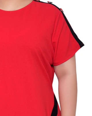 Thumbnail 4: Ny Collection NY Collection Plus Asymmetrical Hem Dress 