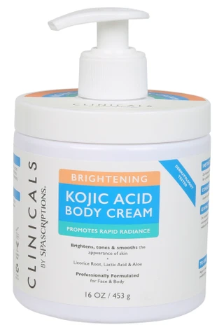Thumbnail 1: SPASCRIPTIONS 16 oz Brightening Kojic Acid Body Cream 