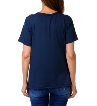 Thumbnail 2: Stella Parker Women's Solid Keyhole Top  