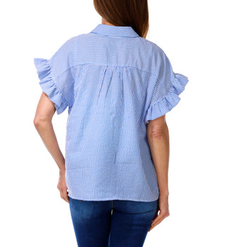 Thumbnail 2: LIV LOS ANGELES Women's Stripe Print Top  