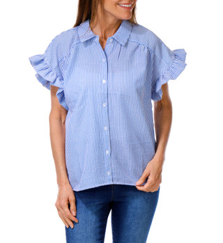 Thumbnail 1: LIV LOS ANGELES Women's Stripe Print Top  