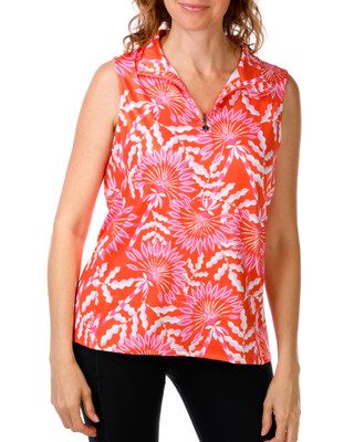 Thumbnail 1: Caribbean Joe Women's Petite Active Floral Top 