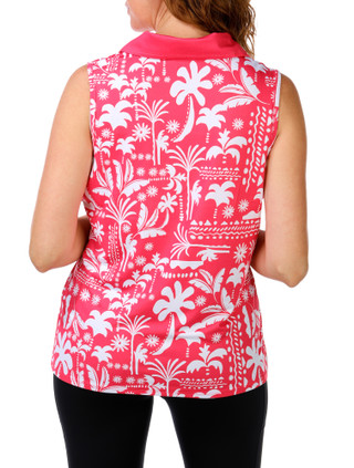 Thumbnail 2: Caribbean Joe Women's Petite Floral Print Top  