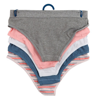 Thumbnail 2: Aeropostale Juniors 5 Pk Ribbed Hipster Panties 
