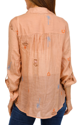 Thumbnail 2: FIGUEROA & FLOWER Women's Western Button Down Top 