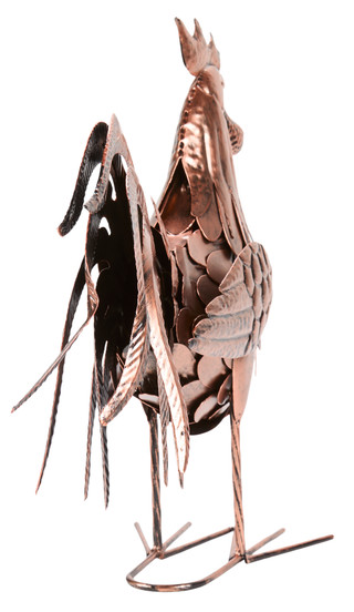 Thumbnail 3: SUNSET VISTA DESIGNS Copper Rooster Garden Figurine 