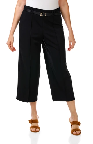 Thumbnail 1: Soho Apparel Women's Wide Leg Crop Pants 