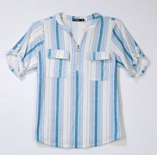 Thumbnail 1: Cure. Women's Stripe Print Top  