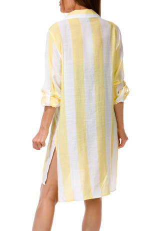 Thumbnail 2: SHORE LIFE Women's Button Up Swimwear Cover Up 