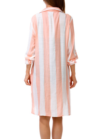 Thumbnail 2: SHORE LIFE Women's Button Up Swimwear Cover Up 