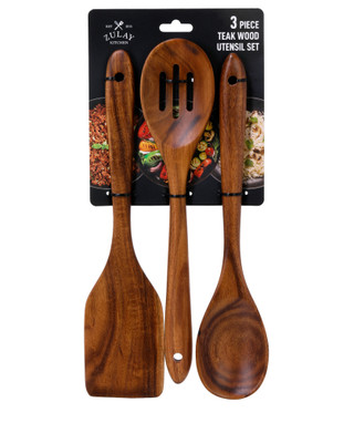 Thumbnail 1: 3 Pk Teakwood Utensils 