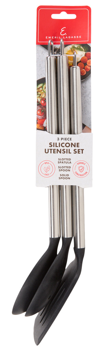 Thumbnail 1: Emeril Lagasse 3 Pc Silicone Utensil Set 