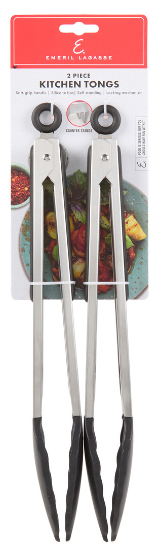 Thumbnail 1: Emeril Lagasse 2 Pk Kitchen Tongs 