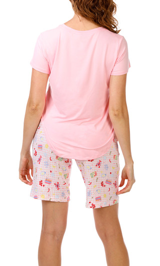 Thumbnail 6: JACLYN Women's 3 Pc Pajama Shorts Set 