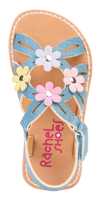 Thumbnail 2: Rachel Shoes Toddler Girls Lil Ivonne Flower Sandals 