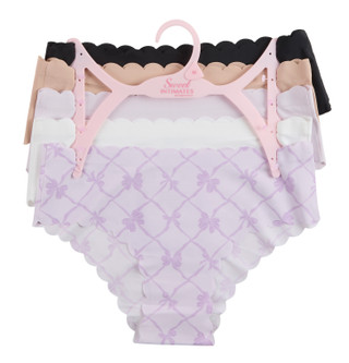 Thumbnail 1: COZY COUTURE Juniors 5 Pk Scalloped Hipster Panties 