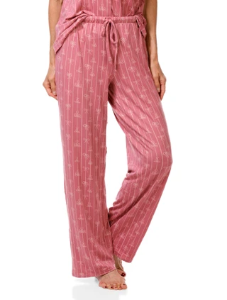 Thumbnail 3: Jessica Simpson Women's 2 Pc Bow Print Pajama Pants Set 