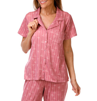 Thumbnail 2: Jessica Simpson Women's 2 Pc Bow Print Pajama Pants Set 