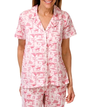 Thumbnail 2: Jessica Simpson Women's 2 Pc Western Print Pajama Pants Set 
