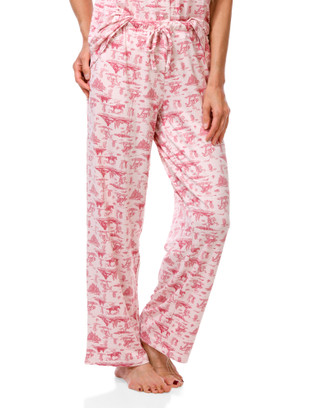 Thumbnail 4: Jessica Simpson Women's 2 Pc Western Print Pajama Pants Set 