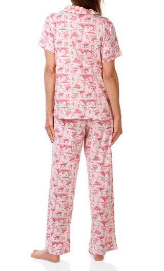 Thumbnail 3: Jessica Simpson Women's 2 Pc Western Print Pajama Pants Set 