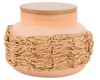 Thumbnail 1: Terra Luna 14 oz Pink Sunset Candle 