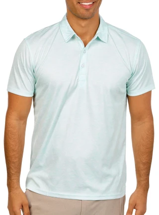 Thumbnail 1: Xcaster Outdoor Men's Waves Print Polo Shirt 