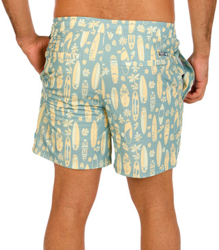 Thumbnail 2: QUICKSILVER WATERMAN Men's Surfboard Print Swim Shorts 