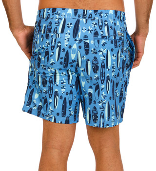 Thumbnail 2: QUICKSILVER WATERMAN Men's Surfboard Print Swim Shorts 