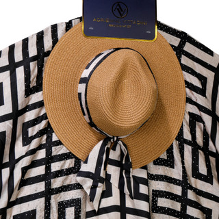Thumbnail 2: ADRIENNE VITTADINI Women's 2 Pc Kimono & Hat Set 