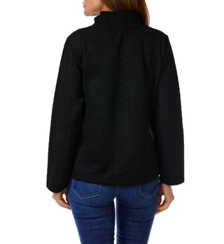 Thumbnail 2: Onque Casual Women's Solid Quilted Jacket  