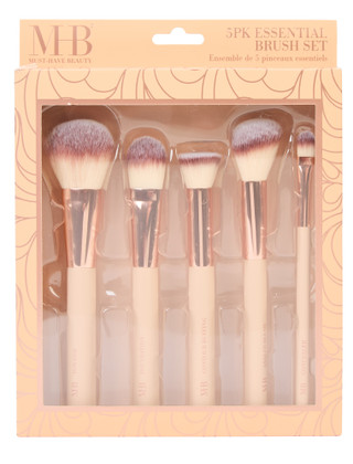 Thumbnail 1: MUST HAVE BEAUTY 5 Pk Makeup Brushes 
