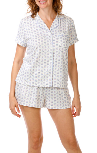 Thumbnail 1: Laura Ashley Women's 2 Pc Pajama Shorts Set 