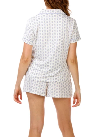 Thumbnail 3: Laura Ashley Women's 2 Pc Pajama Shorts Set 