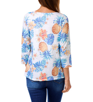 Thumbnail 2: Onque Casual Women's Floral Print Top  