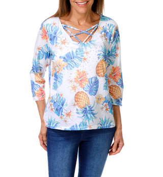 Thumbnail 1: Onque Casual Women's Floral Print Top  