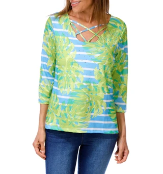 Thumbnail 1: Onque Casual Women's Floral Print Sequins Top  