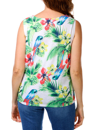 Thumbnail 2: Onque Women's Tropical Rhinestone Top 