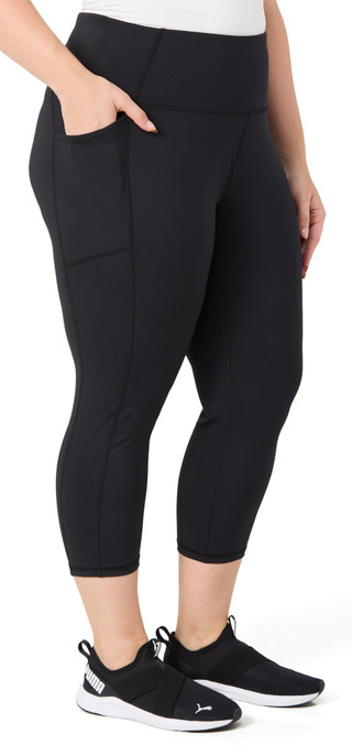 Thumbnail 2: RBX RBX Plus Tech Flex Capris Length Leggings 