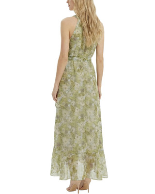 Thumbnail 2: Ny Collection Women's Chiffon Grecian Halter Neckline Maxi Dress 