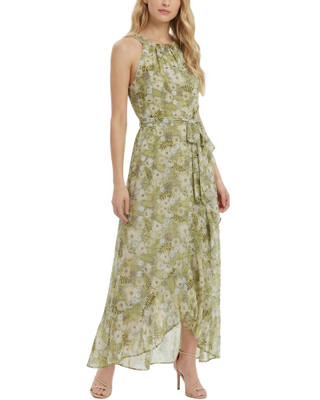 Thumbnail 1: Ny Collection Women's Chiffon Grecian Halter Neckline Maxi Dress 