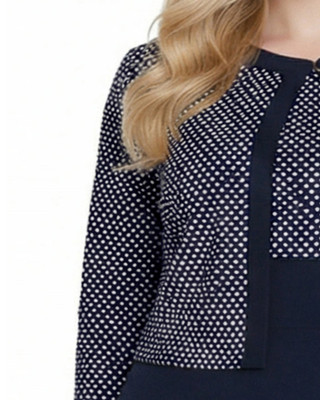 Thumbnail 3: Ny Collection Plus  2 Pc. Sheath Dress & Textured Cropped Jacket Set 