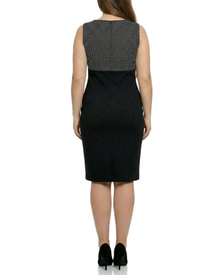 Thumbnail 7: Ny Collection Plus  2 Pc. Sheath Dress & Textured Cropped Jacket Set 